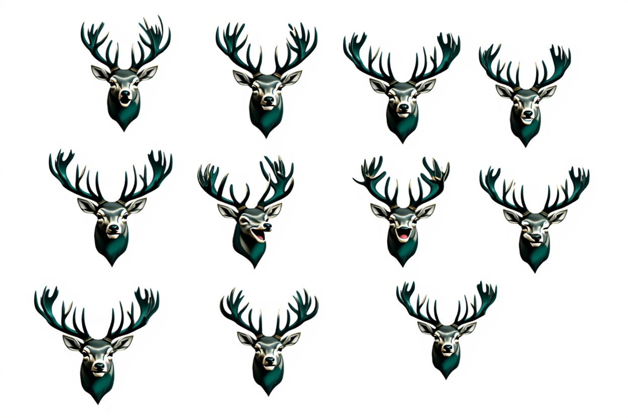 Stag Emblem — Expression Sticker Pack